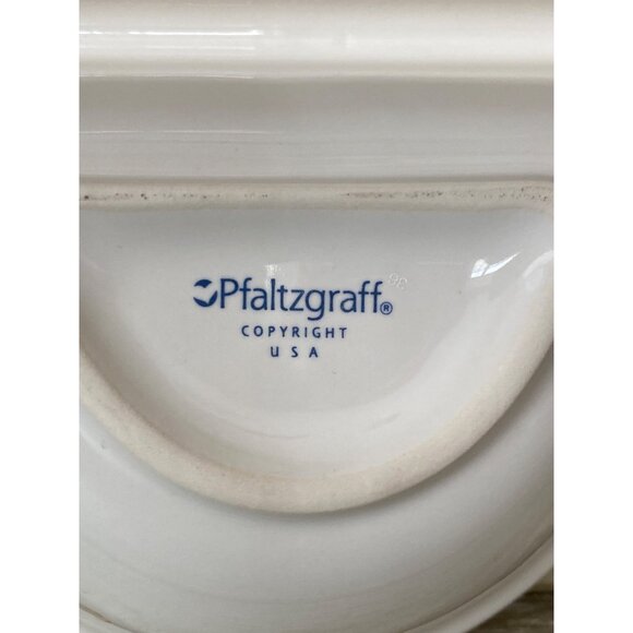 Vintage 2002 Pfaltzgraff Snow Bear 10" Divided Serving Dish Pre-owned No Box - Picture 10 of 10